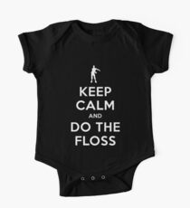 FLOSS TANZ | Behalten Sie Ruhe und tun Sie das Floss Art Gift Baby Body Kurzarm