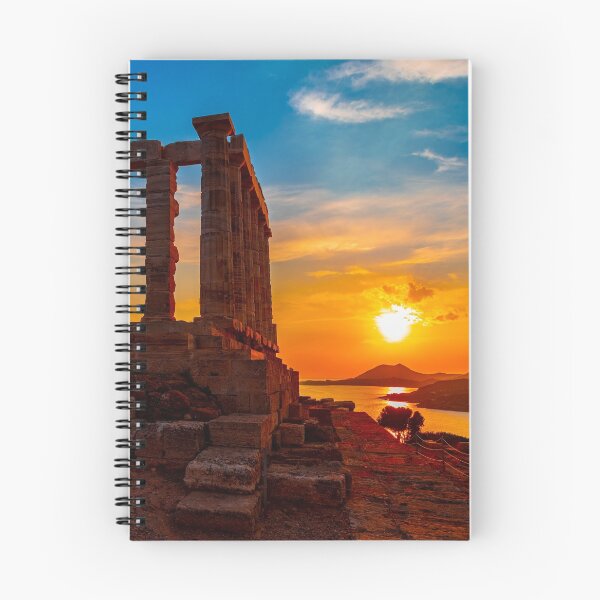 Item preview, Temple of Poseidon Sunset designed and sold by Dionisaki.