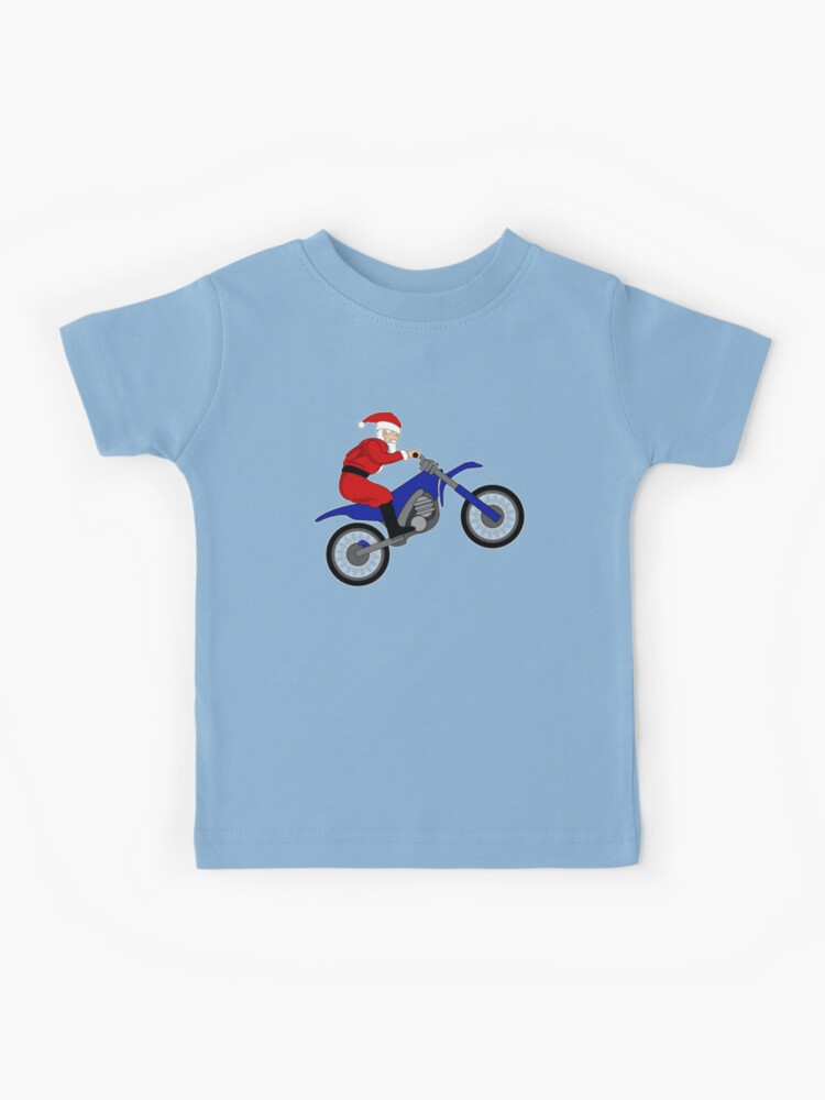 Santa Dirt Bike Enduro Christmas Motorcycle Rider Kids T Shirt for Sale by melsens Redbubble