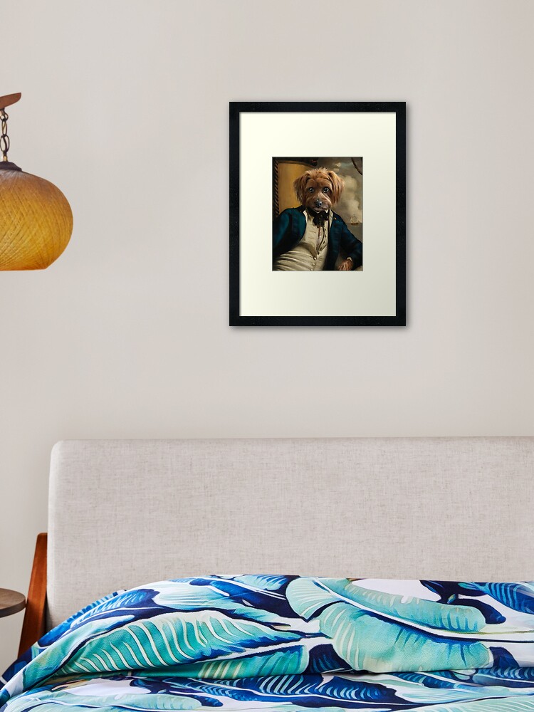 Framed Art Print, Dog Portrait - Franklin designed and sold by carpo17