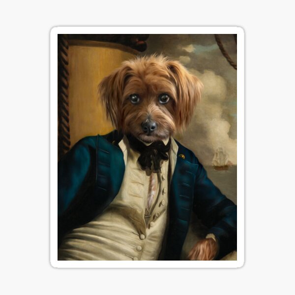 Dog Portrait - Franklin Sticker