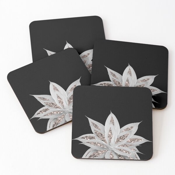 Item preview, Gray Agave with Rose Gold #2 (Photo of Glitter Only - Not Reflective) designed and sold by Anita's & Bella's Art.