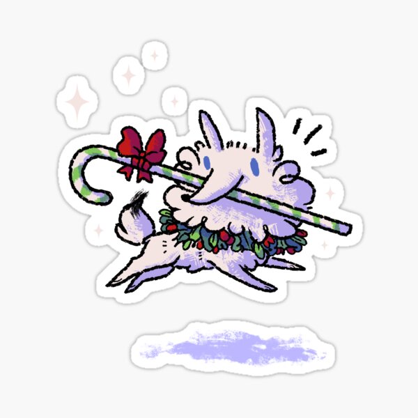 Winter Holidays Wolf 2018 Sticker