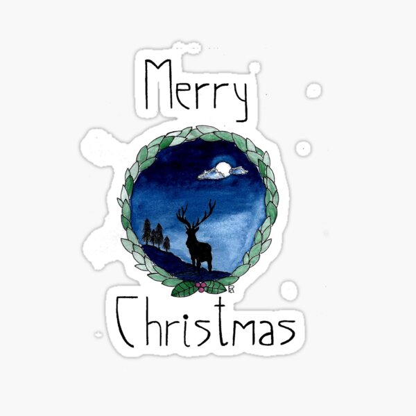 A Winter Night Sticker