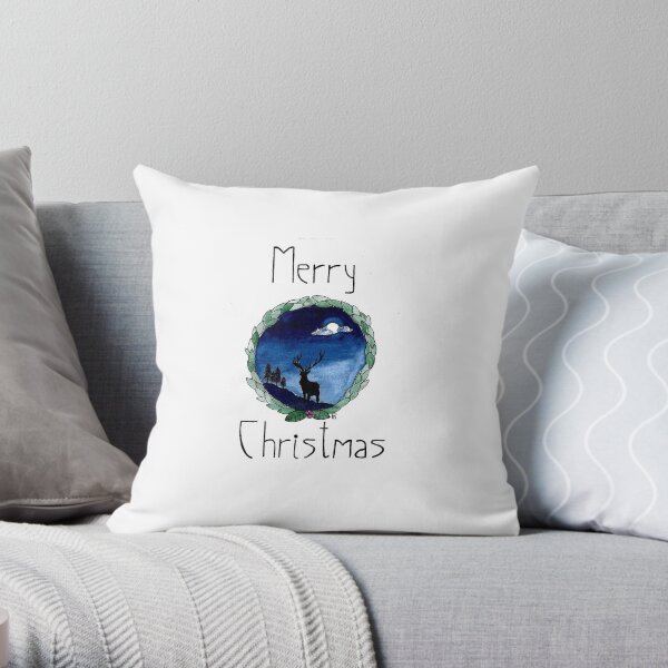 A Winter Night Throw Pillow