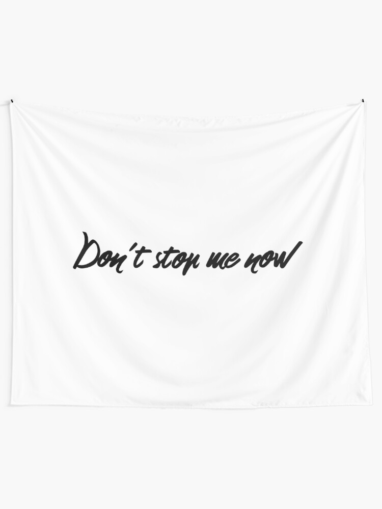 Vista alternativa de Tela decorativa No me detengas ahora (letras negras)