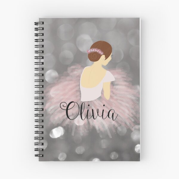 Item preview, Brunette  Ballerina Dancer Personalized Name OLIVIA designed and sold by umeimages.