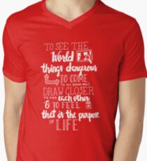Walter Mitty Life Motto - White Men's V-Neck T-Shirt