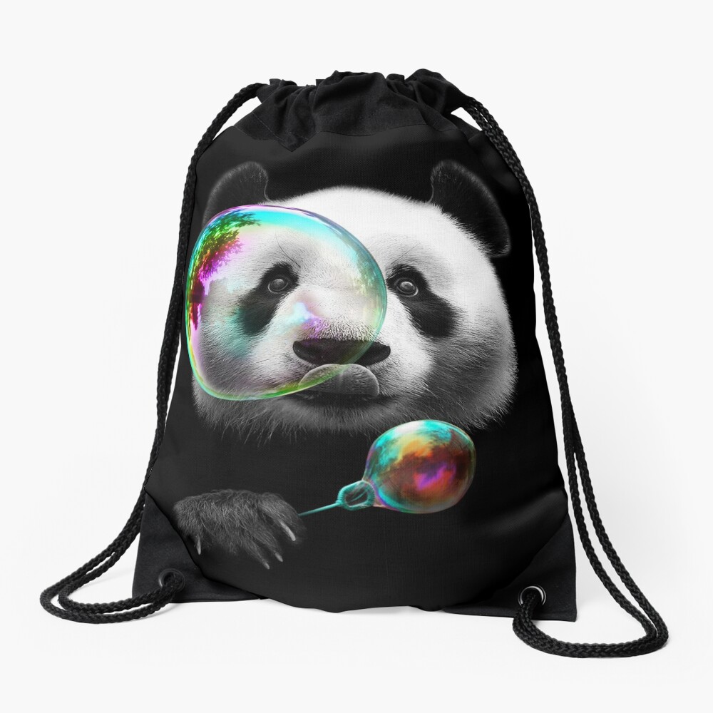 PANDA BUBBLEMAKER Drawstring Bag
