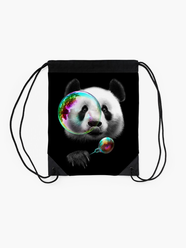 Alternate view of PANDA BUBBLEMAKER Drawstring Bag