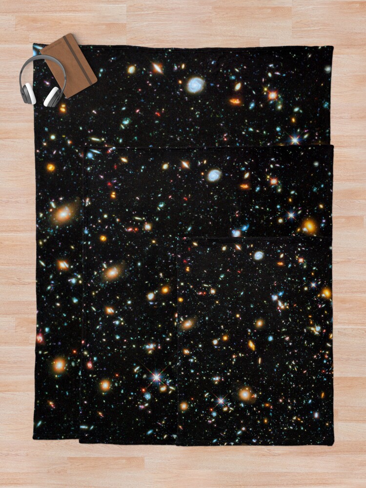 Alternate view of Hubble Extreme Deep Field Throw Blanket