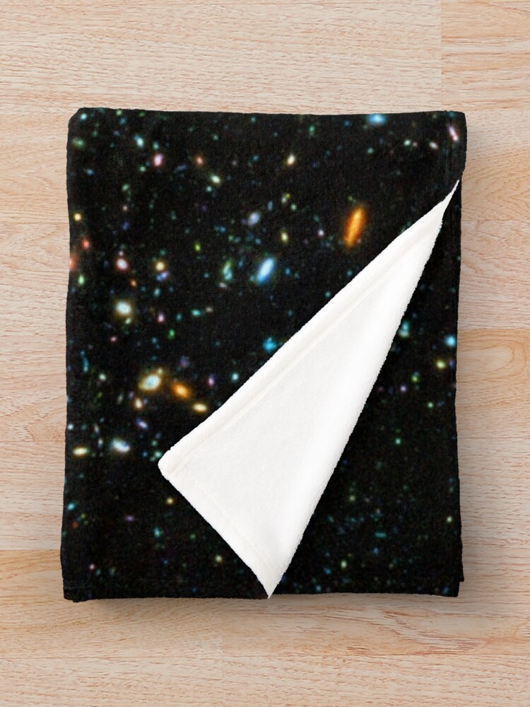 Alternate view of Hubble Extreme Deep Field Throw Blanket