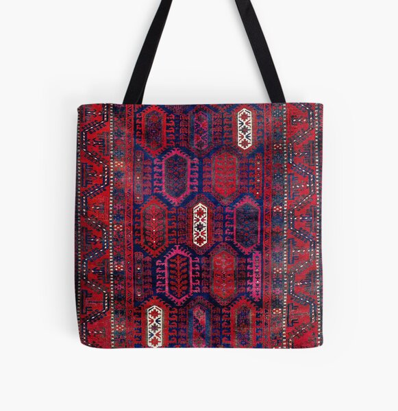 Item preview, Timuri Herat  Antique Afghanistan Tribal Rug Print designed and sold by Vicky Brago-Mitchell®.