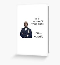 Captain Holt Birthday Greeting Card