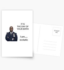 Captain Holt Birthday Postcards