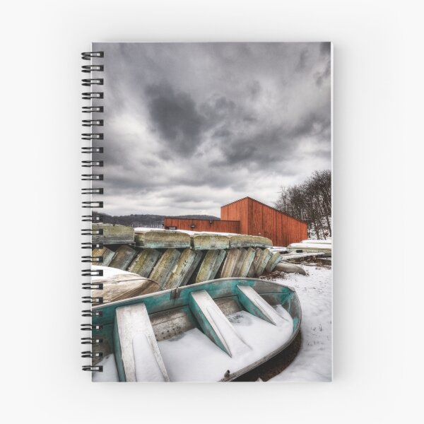 Item preview, Off Season - Rowboats in the Snow designed and sold by MikeJagendorf.