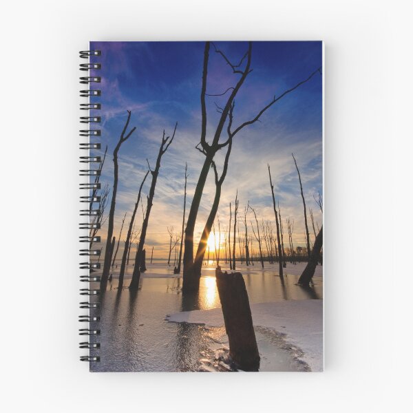 Item preview, Sunrise on Frozen Lake designed and sold by MikeJagendorf.