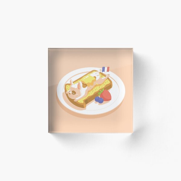 French Bulldog Toast Acrylic Block