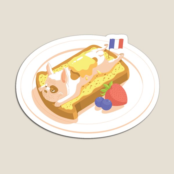 French Bulldog Toast Magnet