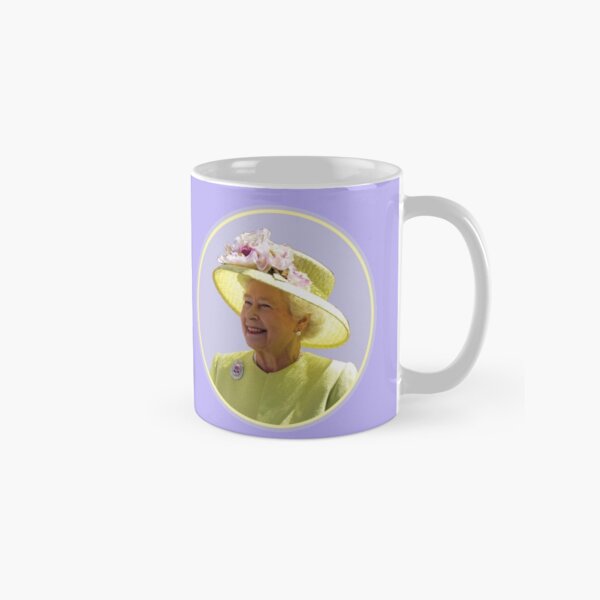 HRH Queen Elizabeth II in Yellow Classic Mug