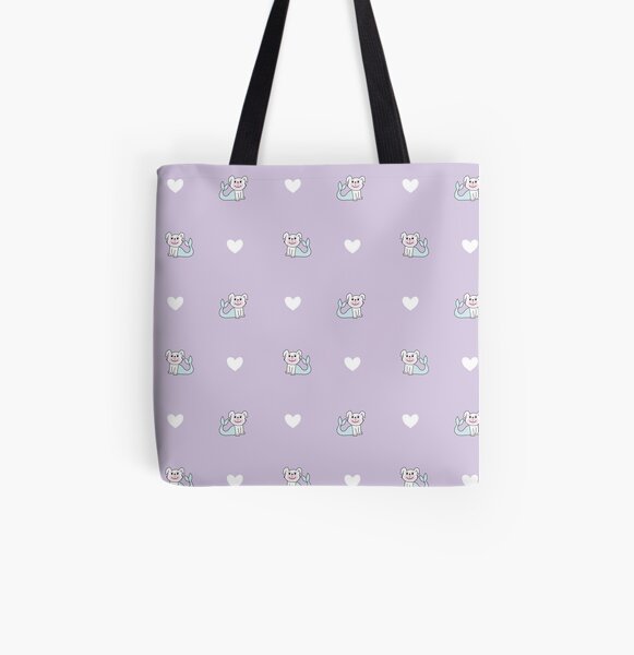 Sweet, Sweet Merdoggo Purple Love All Over Print Tote Bag