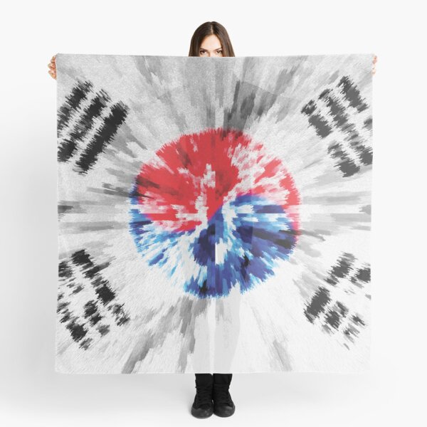 Extruded flag of South Korea Scarf