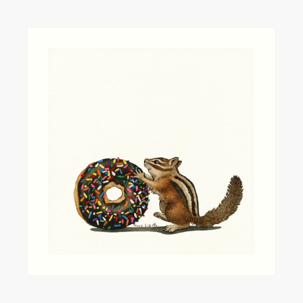 The Donut Thief Art Print