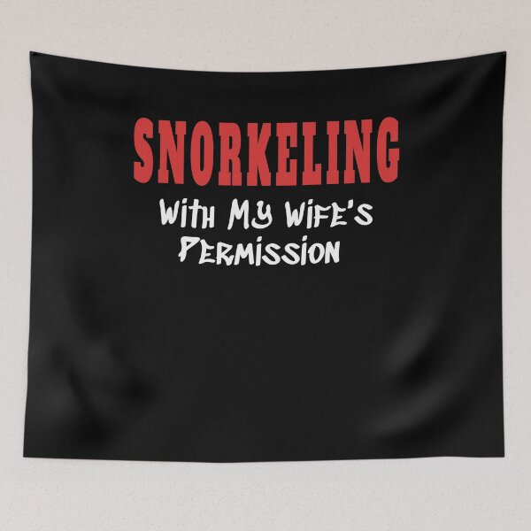 Item preview, SNORKELING With My Wife's Permission tshirt designed and sold by we1000.