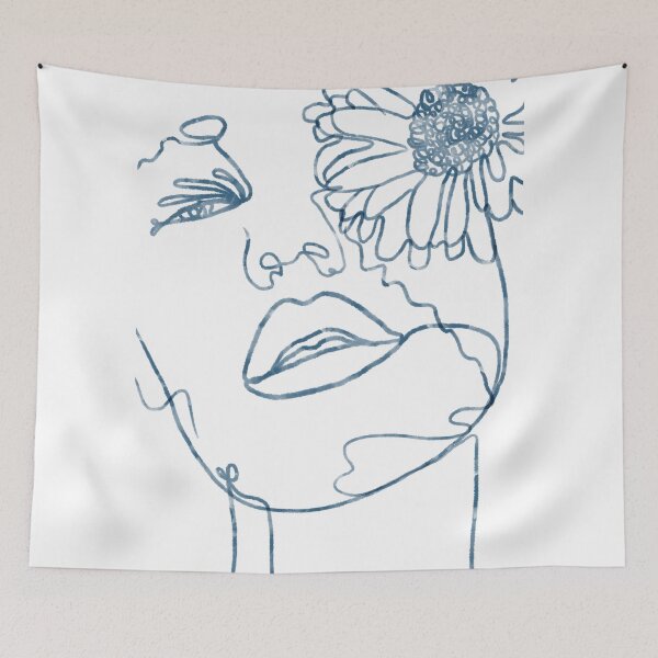 Item preview, Floral Girl Line Art designed and sold by Arsalanes.