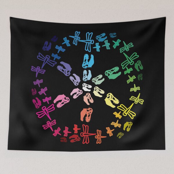 Item preview, Dinos and Dragonflies designed and sold by Adrianna Allen.
