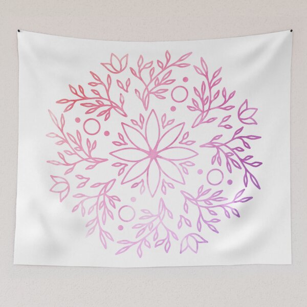 Item preview, Floral Wreath Mandala - Watercolor designed and sold by halconiandesign.