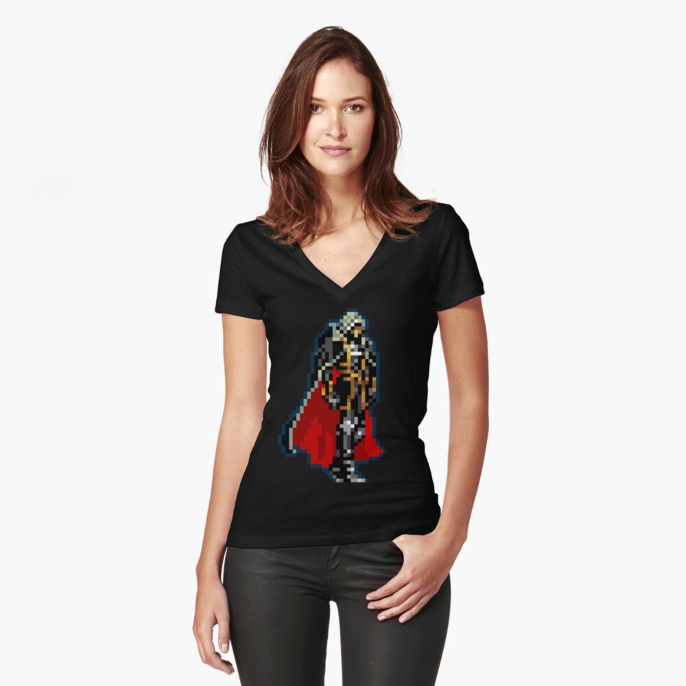 Vista previa del artículo con la obra «Camiseta entallada de cuello en V», diseñado y vendido por mistawizud.