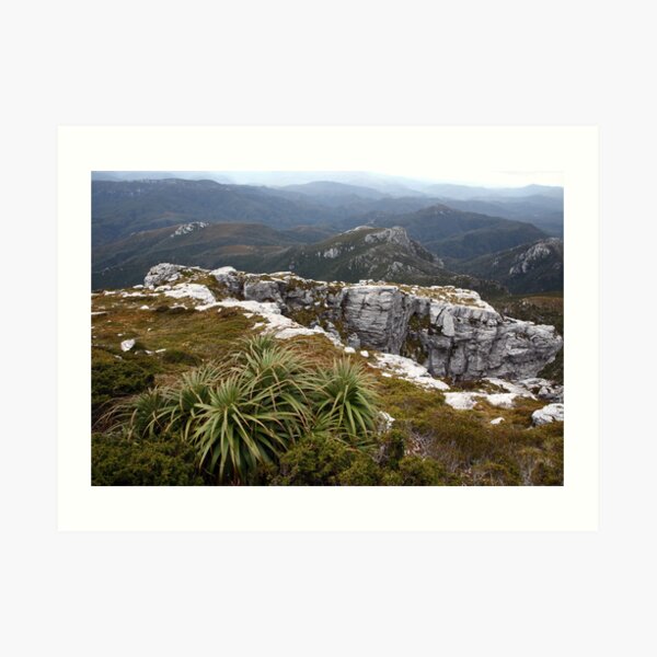 View from Frenchmans Cap, Franklin-Gordon Wild Rivers National Park, Tasmania Art Print