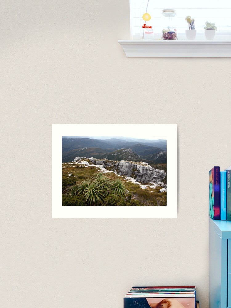 Thumbnail 1 of 3, Art Print, View from Frenchmans Cap, Franklin-Gordon Wild Rivers National Park, Tasmania designed and sold by Michael Boniwell.