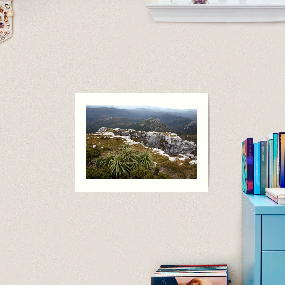 View from Frenchmans Cap, Franklin-Gordon Wild Rivers National Park, Tasmania Art Print