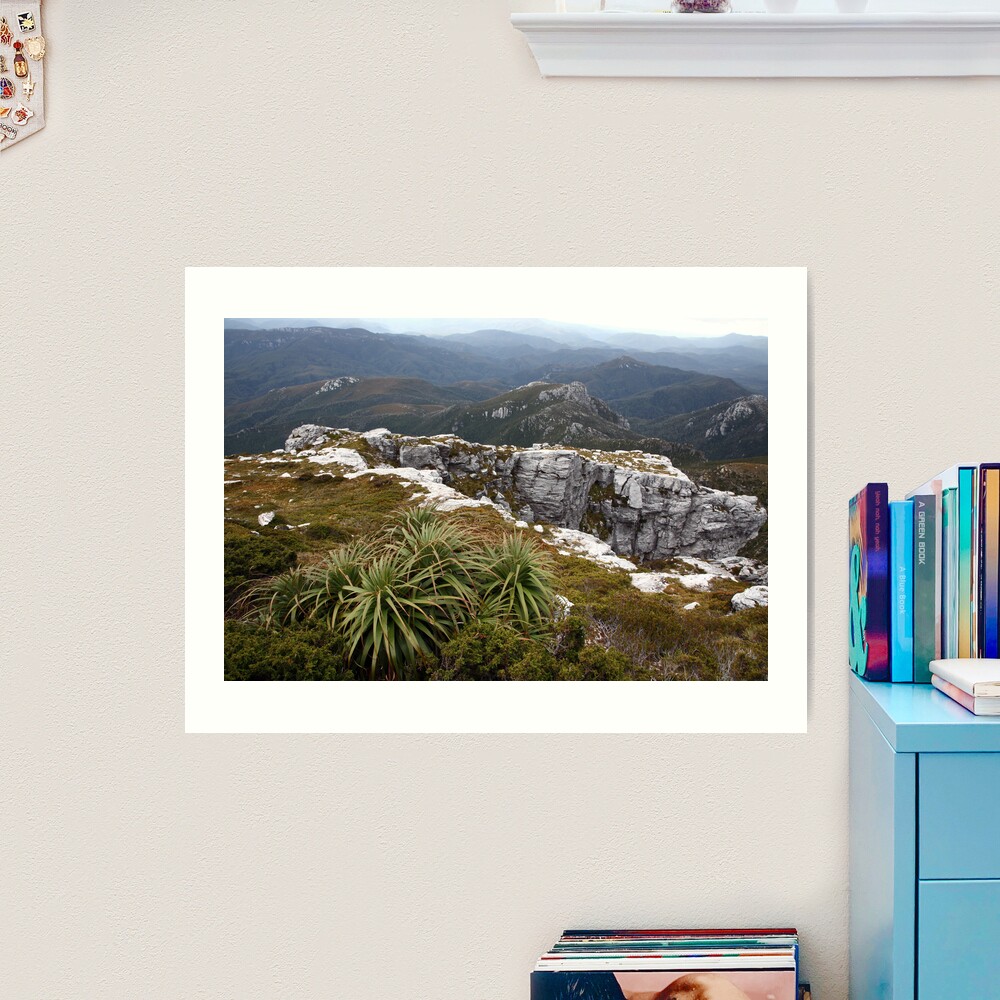 View from Frenchmans Cap, Franklin-Gordon Wild Rivers National Park, Tasmania Art Print