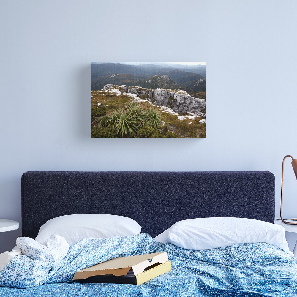 View from Frenchmans Cap, Franklin-Gordon Wild Rivers National Park, Tasmania Canvas Print