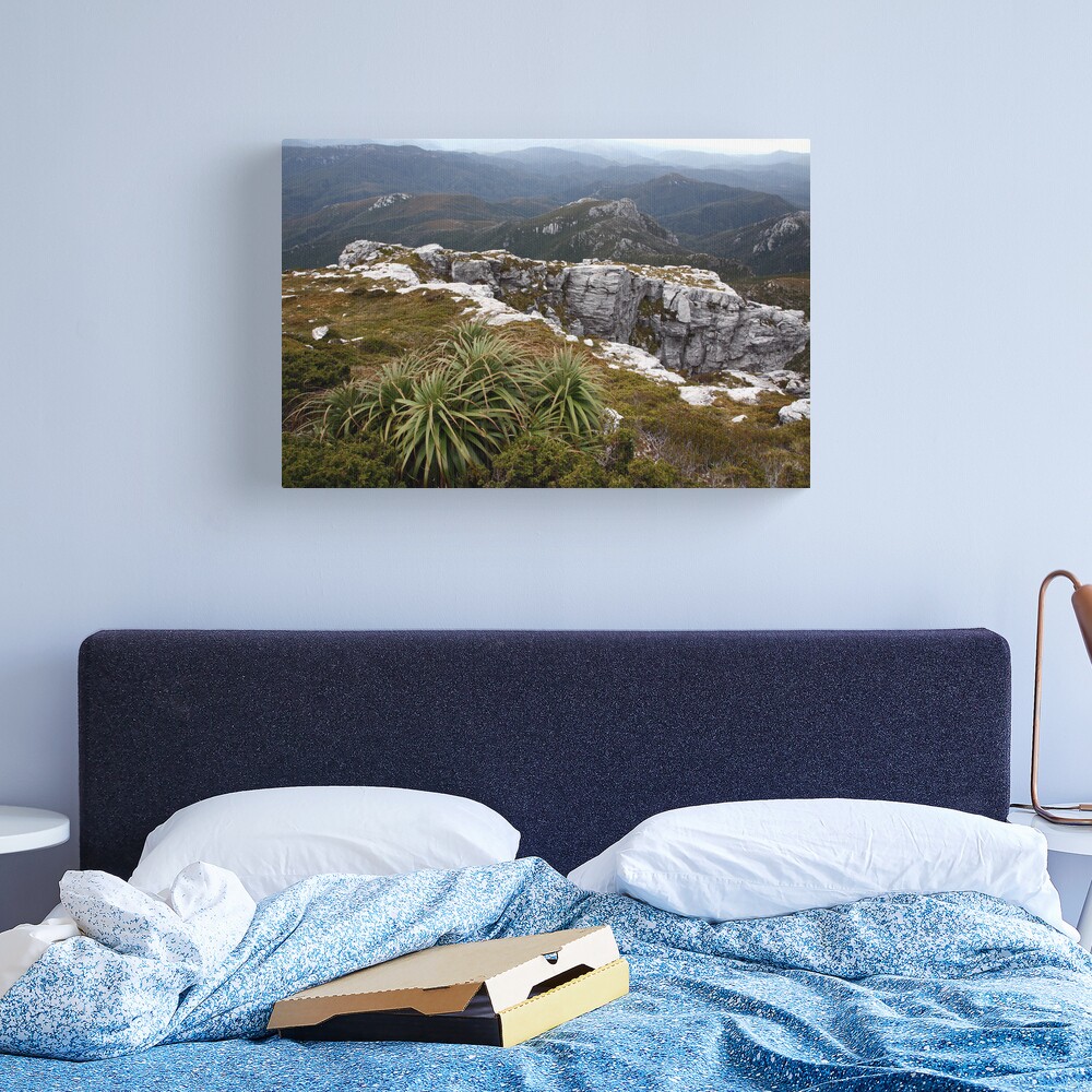 View from Frenchmans Cap, Franklin-Gordon Wild Rivers National Park, Tasmania Canvas Print