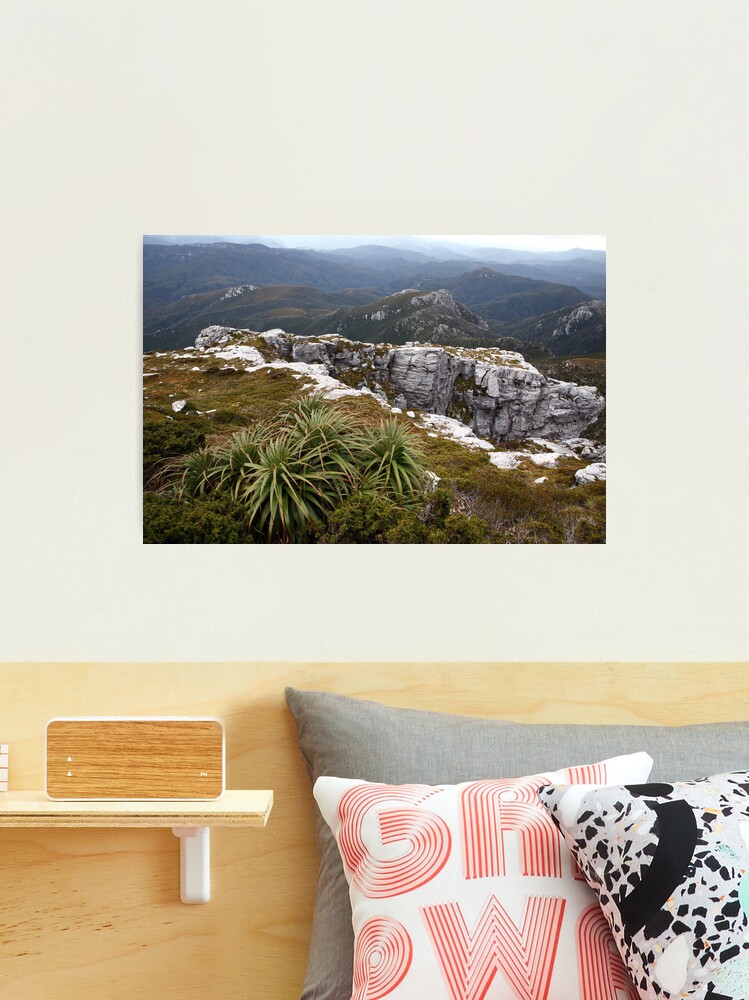 Photographic Print, View from Frenchmans Cap, Franklin-Gordon Wild Rivers National Park, Tasmania designed and sold by Michael Boniwell