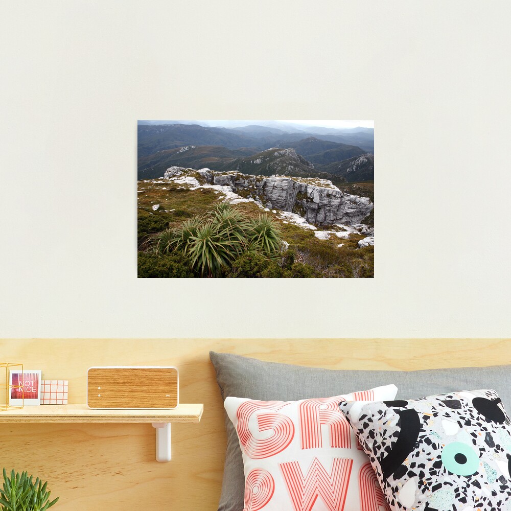 View from Frenchmans Cap, Franklin-Gordon Wild Rivers National Park, Tasmania Photographic Print