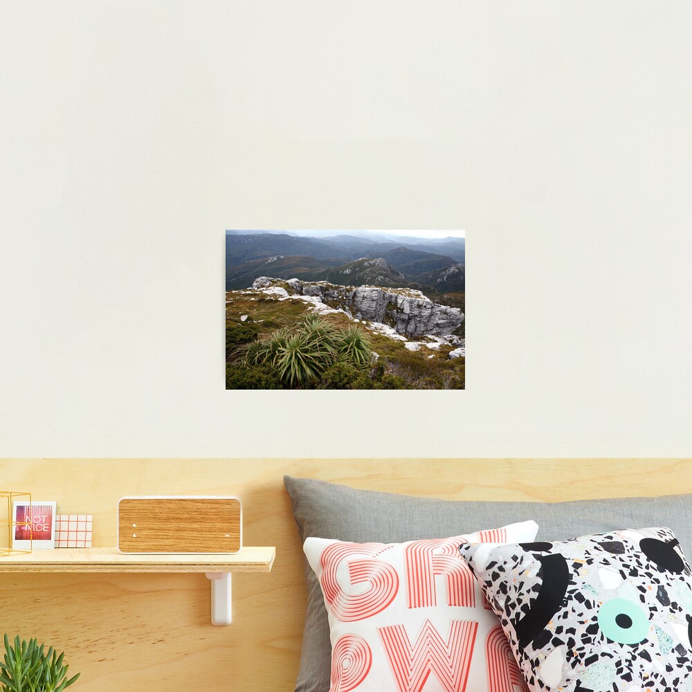 View from Frenchmans Cap, Franklin-Gordon Wild Rivers National Park, Tasmania Photographic Print