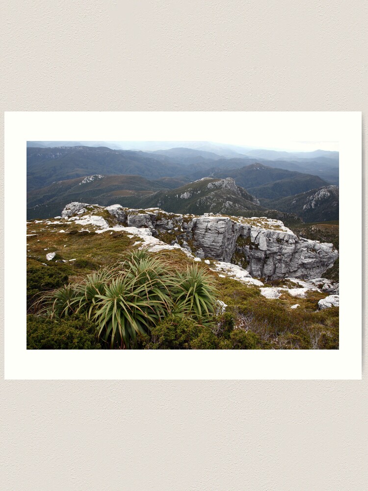 Alternate view of View from Frenchmans Cap, Franklin-Gordon Wild Rivers National Park, Tasmania Art Print