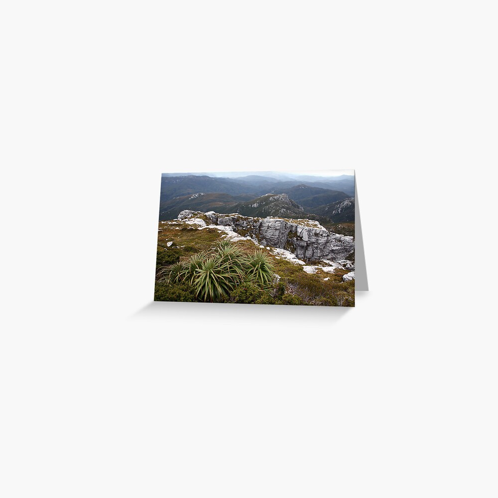 View from Frenchmans Cap, Franklin-Gordon Wild Rivers National Park, Tasmania Greeting Card