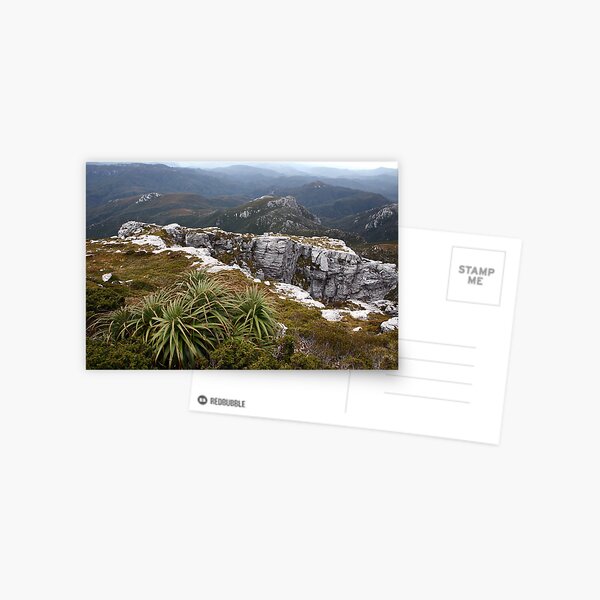 View from Frenchmans Cap, Franklin-Gordon Wild Rivers National Park, Tasmania Postcard