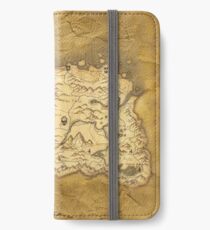Skyrim getragene Pergamentkarte iPhone Flip-Case/Hülle/Klebefolie