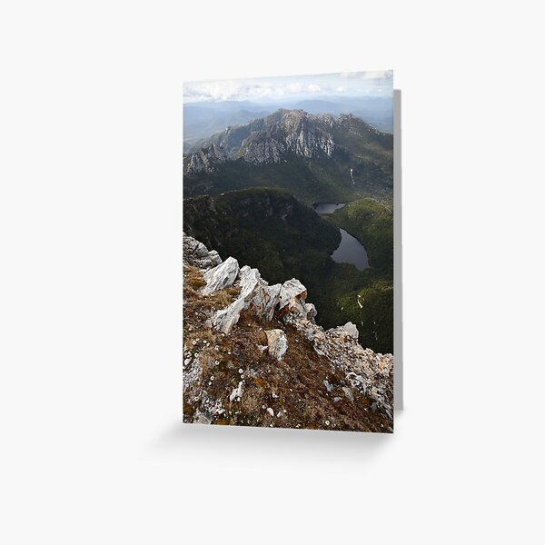 Frenchmans Cap Summit View, Franklin-Gordon Wild Rivers National Park, Tasmania, Australia Greeting Card