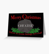 Frohe Weihnachten CHEATER Grußkarte