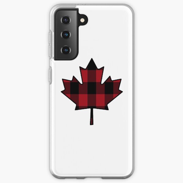 Maple Leaf in Plaid Samsung Galaxy Soft Case