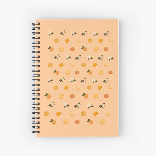 Flores de naranja Cuaderno de espiral