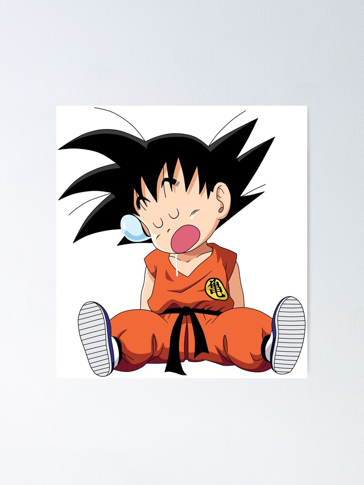 Goku Dormilon Goku Sleeping Goku Baby Goku Small Poster By D34thdesing Redbubble